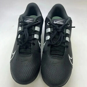 Nike Women’s Hyperdiamond 4 Pro Metal Softball Cleats Black/ White 8.5 New